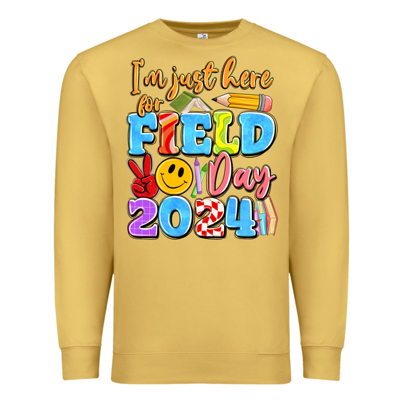 Im Just Here For Field Day 2024 Premium Sweatshirt by Artiststas | Teevron