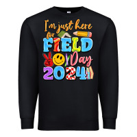 Black im just here for field day 2024 Premium Sweatshirt - Artiststas