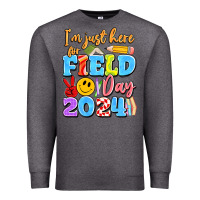 Charcoal Heather im just here for field day 2024 Premium Sweatshirt - Artiststas