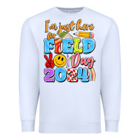 White im just here for field day 2024 Premium Sweatshirt - Artiststas