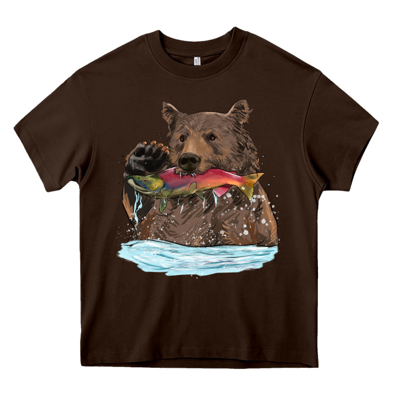 Mama Bear Haunting Fish Heavy Core Tee by RanaPortraitStore | Teevron