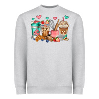 Heather Grey baking coffee cups Heavyweight Sweatshirt - Jasminsmagicworld