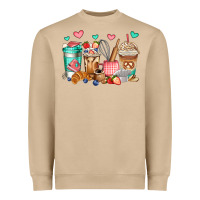 Mushroom baking coffee cups Heavyweight Sweatshirt - Jasminsmagicworld