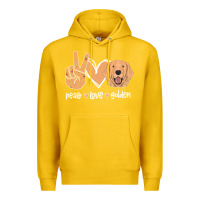 Lemon Peace Love Golden Premium Hoodie - Bettercallsaul