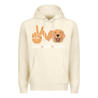 Sandshell Peace Love Golden Premium Hoodie - Bettercallsaul