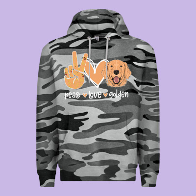 Peace Love Golden Premium Hoodie Designed By Bettercallsaul
