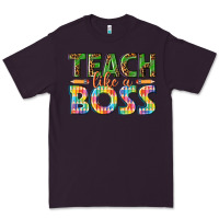Plum teach like a boss Premium Tee - texasbilliewilder