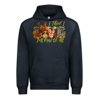 Navy i think i love fall most of all Urban Hoodie - CowGirlArtShop