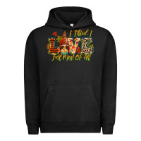 Pigment Black i think i love fall most of all Urban Hoodie - CowGirlArtShop