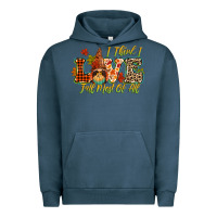 Pigment Midnight Navy i think i love fall most of all Urban Hoodie - CowGirlArtShop