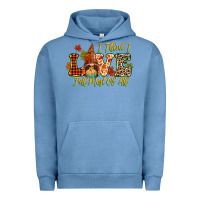 Pigment Pebble Blue i think i love fall most of all Urban Hoodie - CowGirlArtShop