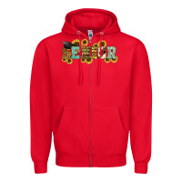 Red senior 2025 sunflowers Zipper Hoodie - NancyCooperArtShop
