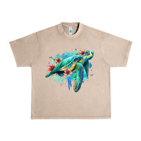 French Oak floral turtle Urban Heavy Tee - Jasminsmagicworld