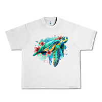 Lunar Rock floral turtle Urban Heavy Tee - Jasminsmagicworld