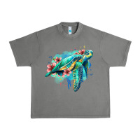 Tornado floral turtle Urban Heavy Tee - Jasminsmagicworld