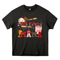 Asphalt somebody's loud mouth baseball mama Heavy Core Tee - Zillion Design Studio