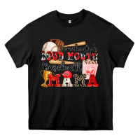 Black somebody's loud mouth baseball mama Heavy Core Tee - Zillion Design Studio