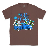 Chestnut hello winter with sniwman and  truck Classic Tee - AdoDesignShop