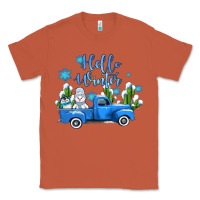 Copper hello winter with sniwman and  truck Classic Tee - AdoDesignShop