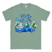 Sage hello winter with sniwman and  truck Classic Tee - AdoDesignShop