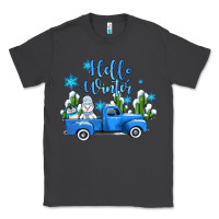 Smoke hello winter with sniwman and  truck Classic Tee - AdoDesignShop