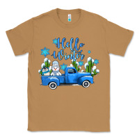 Toasted Coconut hello winter with sniwman and  truck Classic Tee - AdoDesignShop