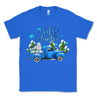 True Royal hello winter with sniwman and  truck Classic Tee - AdoDesignShop