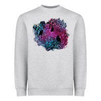 Heather Grey halloween patch  1 Heavyweight Sweatshirt - BundleAndBundleShop
