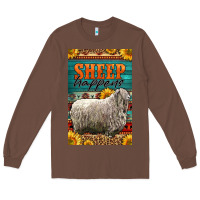 Chestnut Western Sheep Happens Sunflowers Long Sleeve Tee - LillyAllenDesigns