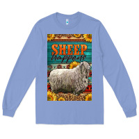 Colony Blue Western Sheep Happens Sunflowers Long Sleeve Tee - LillyAllenDesigns