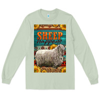 Matcha Western Sheep Happens Sunflowers Long Sleeve Tee - LillyAllenDesigns
