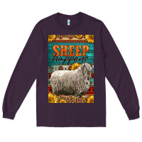 Plum Western Sheep Happens Sunflowers Long Sleeve Tee - LillyAllenDesigns