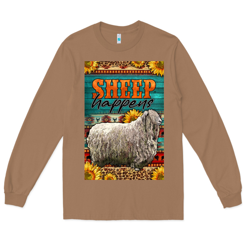 Western Sheep Happens Sunflowers Long Sleeve Tee by LillyAllenDesigns | Teevron