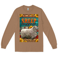 Toasted Coconut Western Sheep Happens Sunflowers Long Sleeve Tee - LillyAllenDesigns