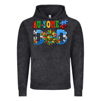 Vintage Black ausome autism dad Vintage Hoodie - AdoDesignShop