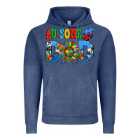 Vintage Denim ausome autism dad Vintage Hoodie - AdoDesignShop
