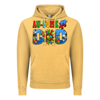Vintage Mustard ausome autism dad Vintage Hoodie - AdoDesignShop