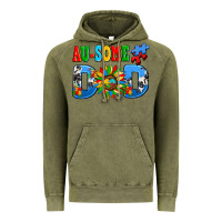 Vintage Olive ausome autism dad Vintage Hoodie - AdoDesignShop