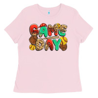 Bubblegum Pink game day softball Ladies Tee - JahusDesignShop