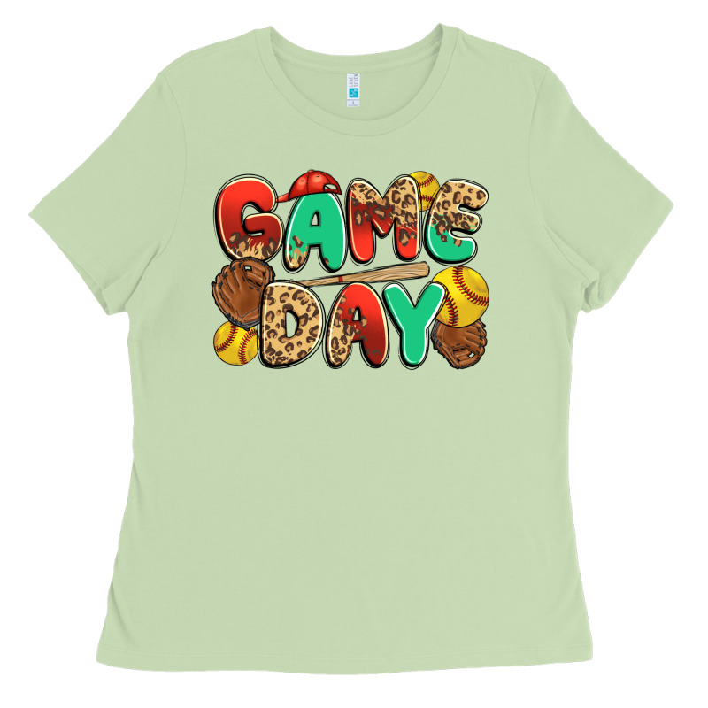 Game Day Softball Ladies Tee by JahusDesignShop | Teevron