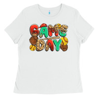 White game day softball Ladies Tee - JahusDesignShop