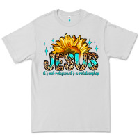 Dove Grey jesus it s not religion it s a relationship Premium Tee - Zillion Design Studio