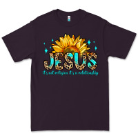 Plum jesus it s not religion it s a relationship Premium Tee - Zillion Design Studio