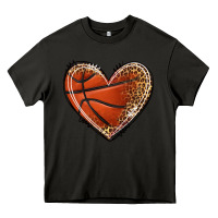 Asphalt basketball heart Heavy Core Tee - texasbilliewilder