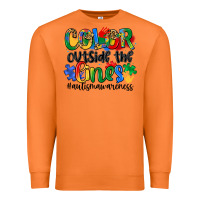 Carrot color outside the lines Premium Sweatshirt - Artiststas