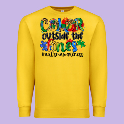 Color Outside The Lines Premium Sweatshirt Designed By Artiststas