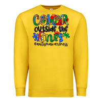 Lemon color outside the lines Premium Sweatshirt - Artiststas