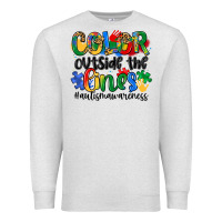 Oatmeal Heather color outside the lines Premium Sweatshirt - Artiststas