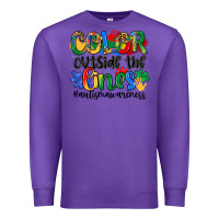 Purple color outside the lines Premium Sweatshirt - Artiststas