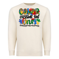 Sandshell color outside the lines Premium Sweatshirt - Artiststas